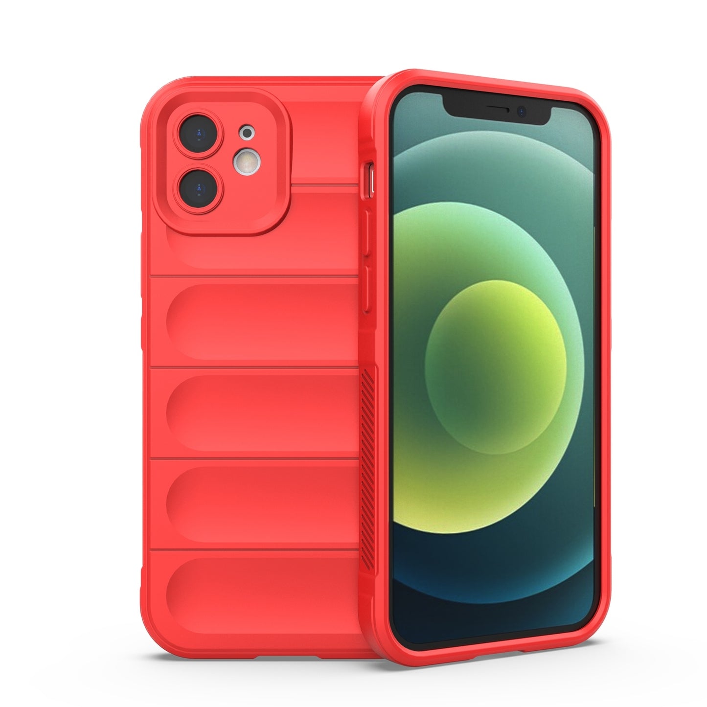 iPhone 12 Magic Shield Phone Case – Durable TPU + Flannel, Stylish Protection, Brightly Coloured, Wear-Resistant-buycases.co.uk