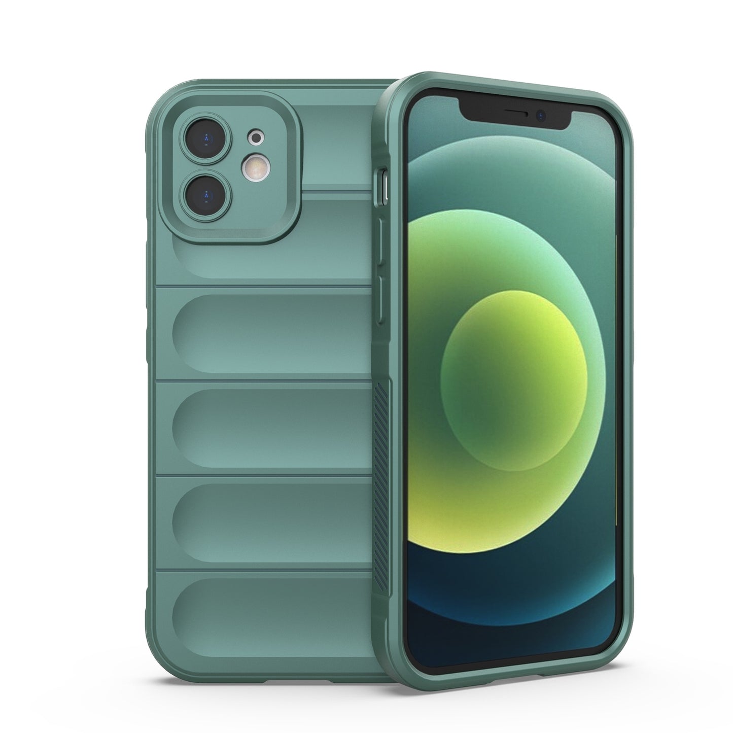 iPhone 12 Magic Shield Phone Case – Durable TPU + Flannel, Stylish Protection, Brightly Coloured, Wear-Resistant-buycases.co.uk