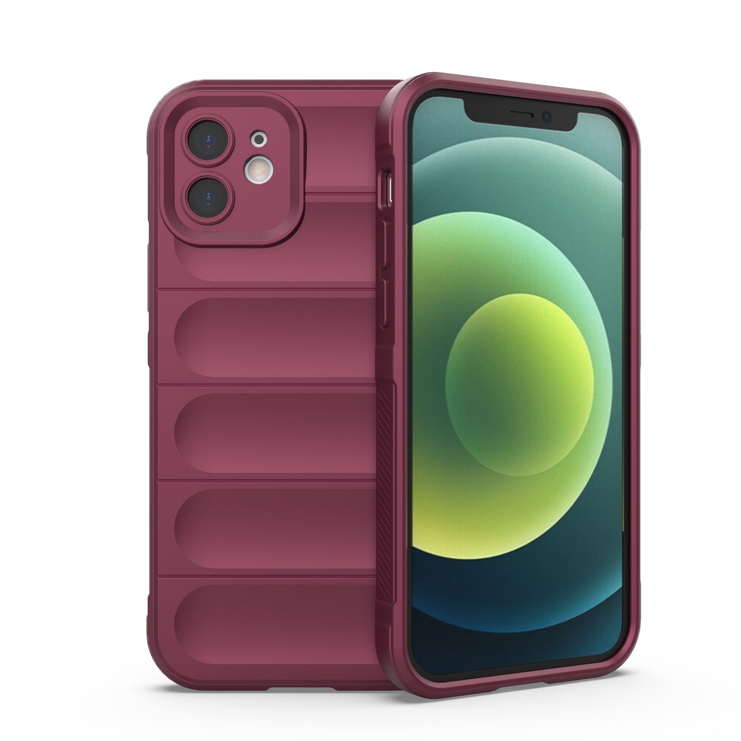 iPhone 12 Magic Shield Phone Case – Durable TPU + Flannel, Stylish Protection, Brightly Coloured, Wear-Resistant-buycases.co.uk