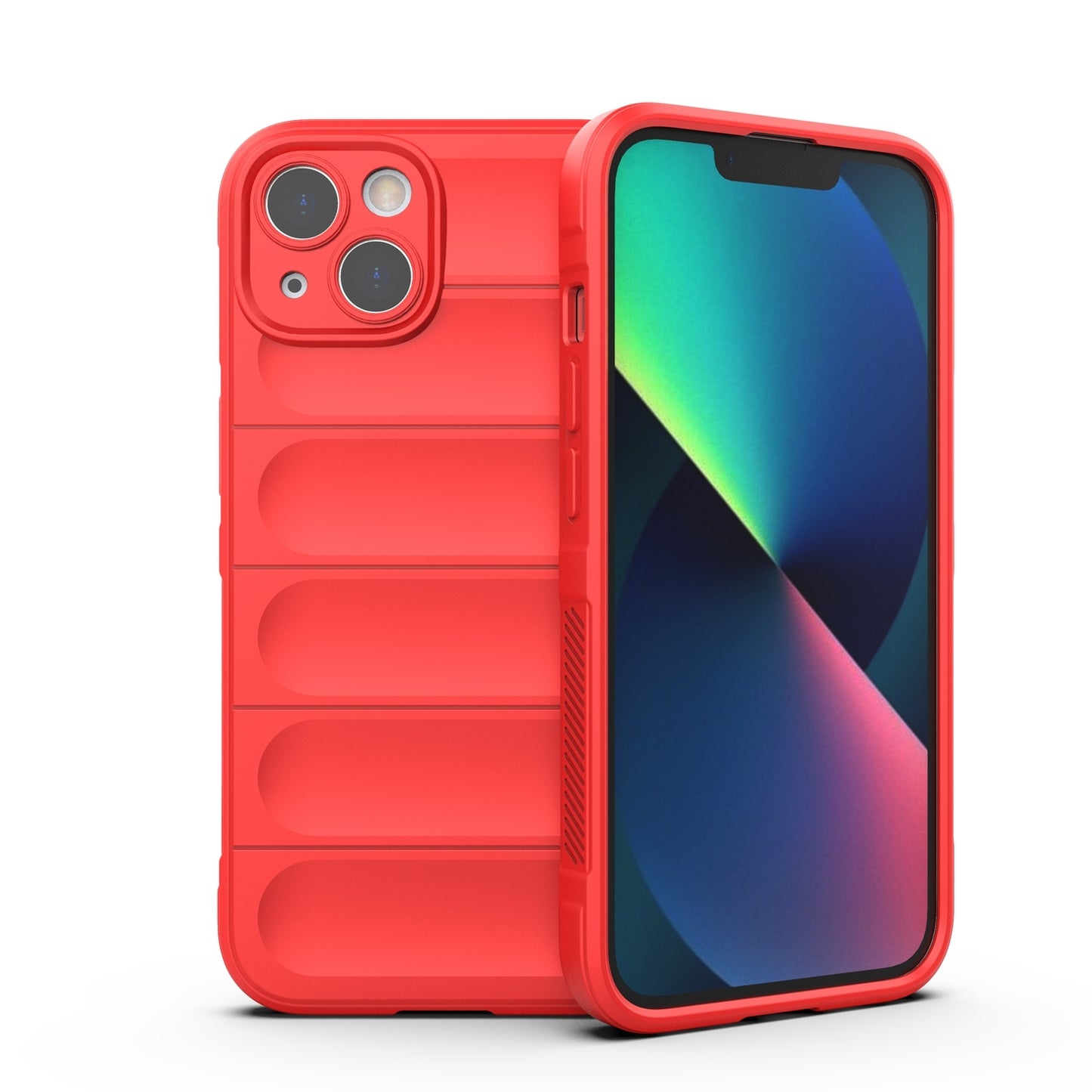 iPhone 13 Magic Shield Phone Case – Durable TPU + Flannel, Stylish Protection, Brightly Coloured, Wear-Resistant-buycases.co.uk