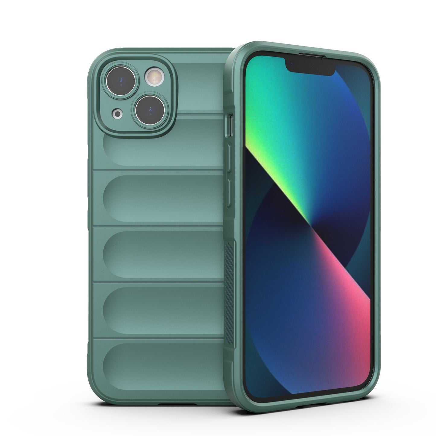 iPhone 13 Magic Shield Phone Case – Durable TPU + Flannel, Stylish Protection, Brightly Coloured, Wear-Resistant-buycases.co.uk