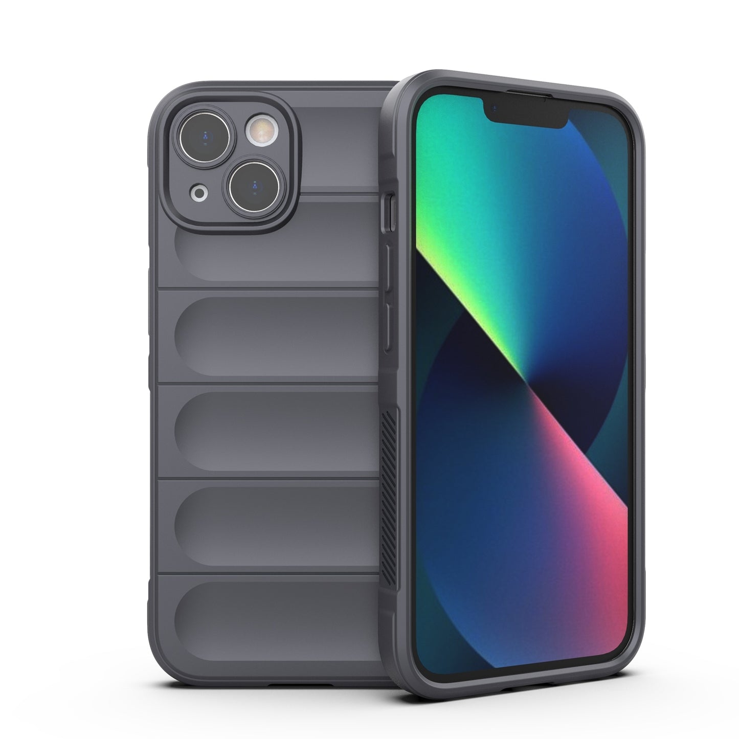 iPhone 13 Magic Shield Phone Case – Durable TPU + Flannel, Stylish Protection, Brightly Coloured, Wear-Resistant-buycases.co.uk