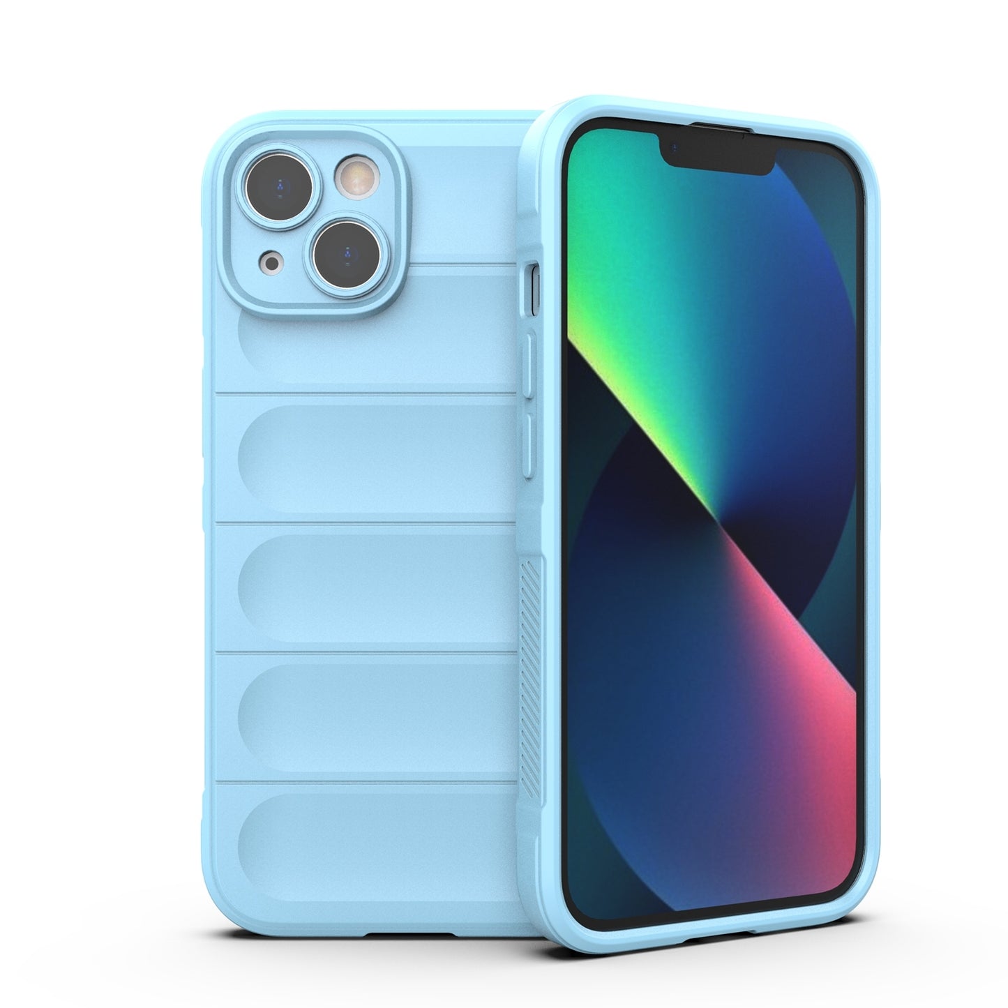 iPhone 13 Magic Shield Phone Case – Durable TPU + Flannel, Stylish Protection, Brightly Coloured, Wear-Resistant-buycases.co.uk