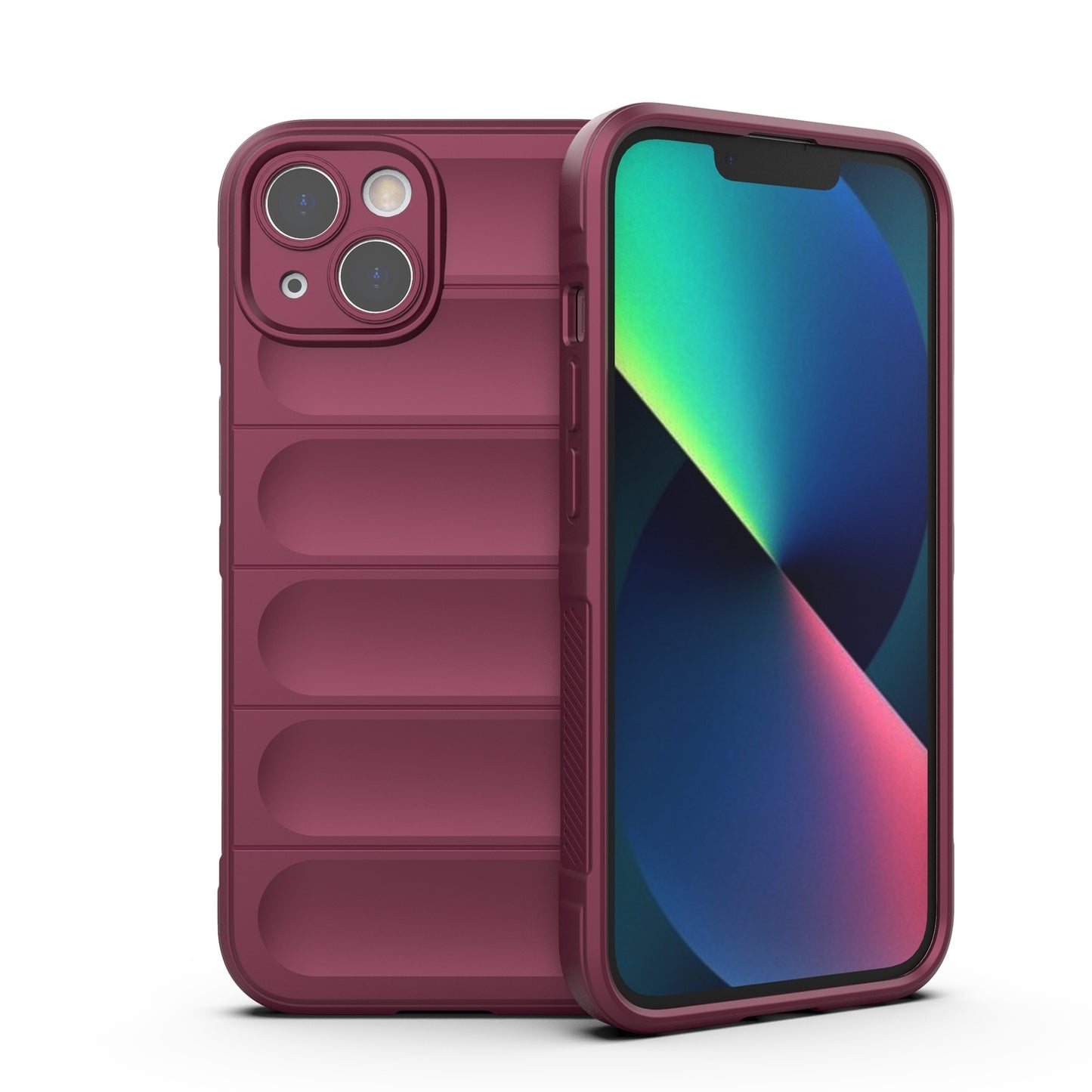 iPhone 13 Magic Shield Phone Case – Durable TPU + Flannel, Stylish Protection, Brightly Coloured, Wear-Resistant-buycases.co.uk