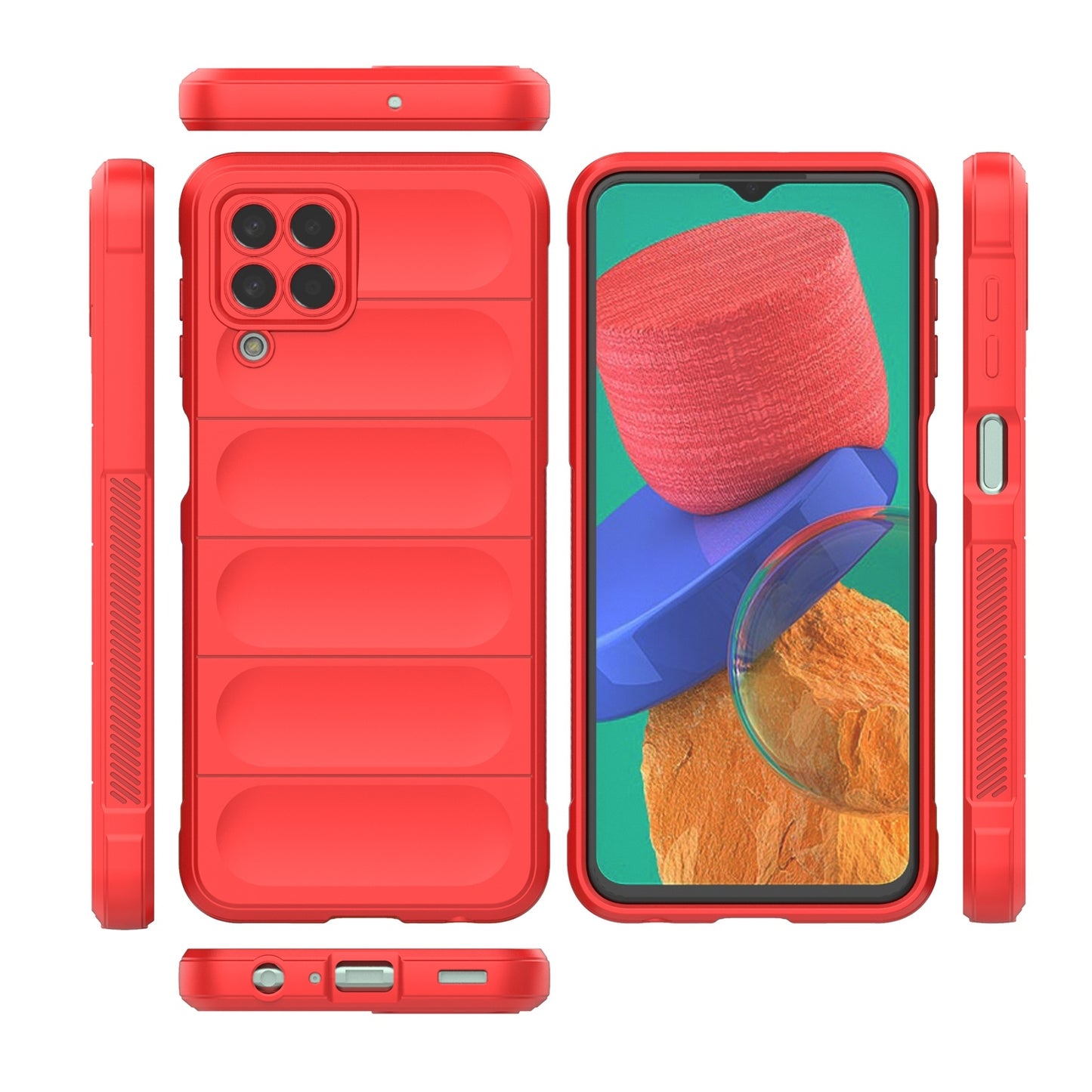 Samsung Galaxy M33 5G Magic Shield Phone Case – Durable TPU + Flannel, Stylish Protection, Brightly Coloured, Wear-Resistant-buycases.co.uk