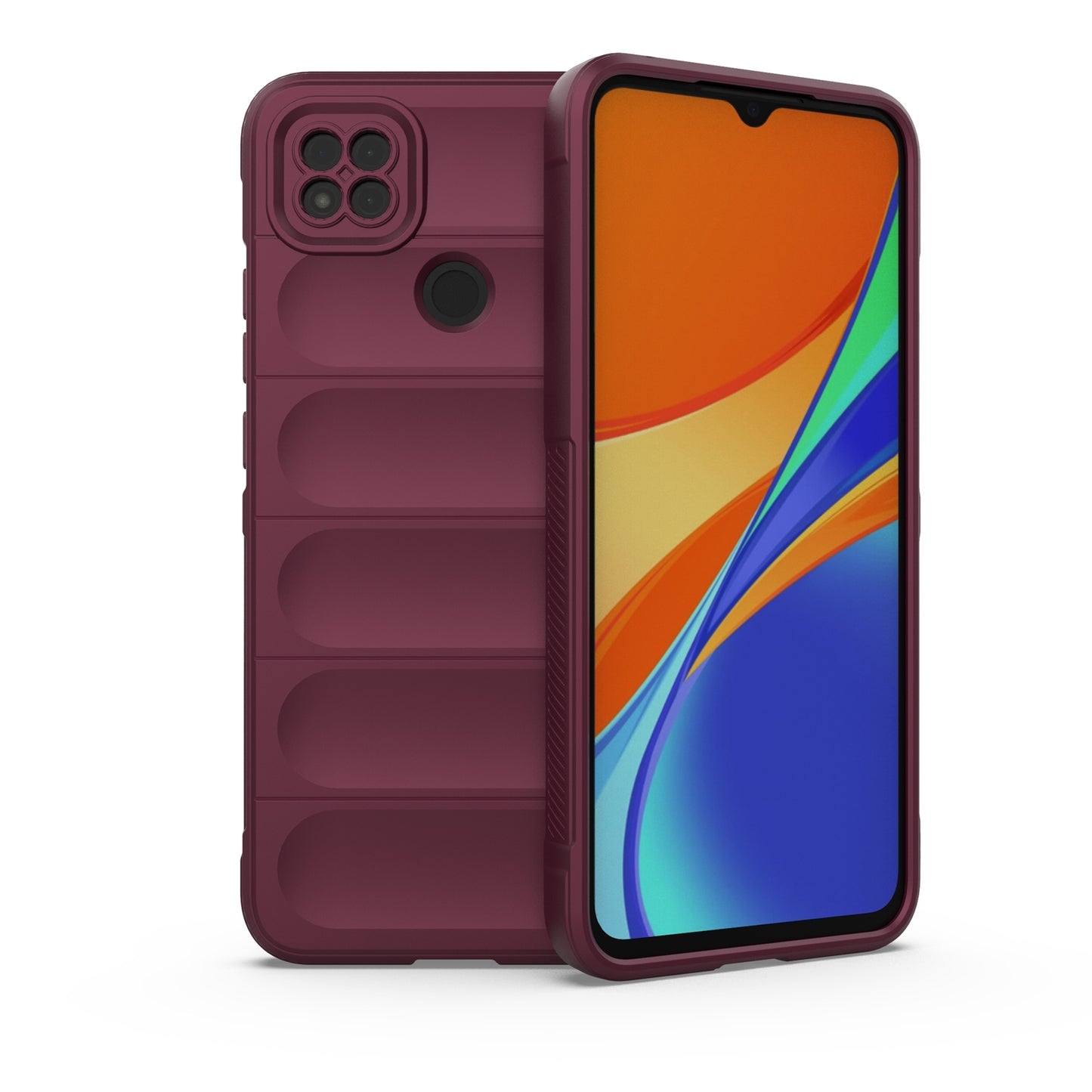 Xiaomi Redmi 9C Magic Shield Phone Case - Durable TPU + Flannel, Stylish Protection, Brightly Coloured, Wear-Resistant-buycases.co.uk