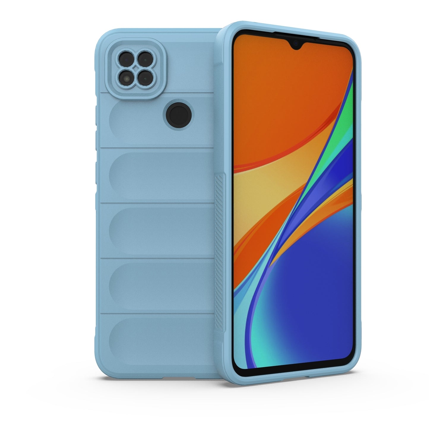 Xiaomi Redmi 9C Magic Shield Phone Case - Durable TPU + Flannel, Stylish Protection, Brightly Coloured, Wear-Resistant-buycases.co.uk