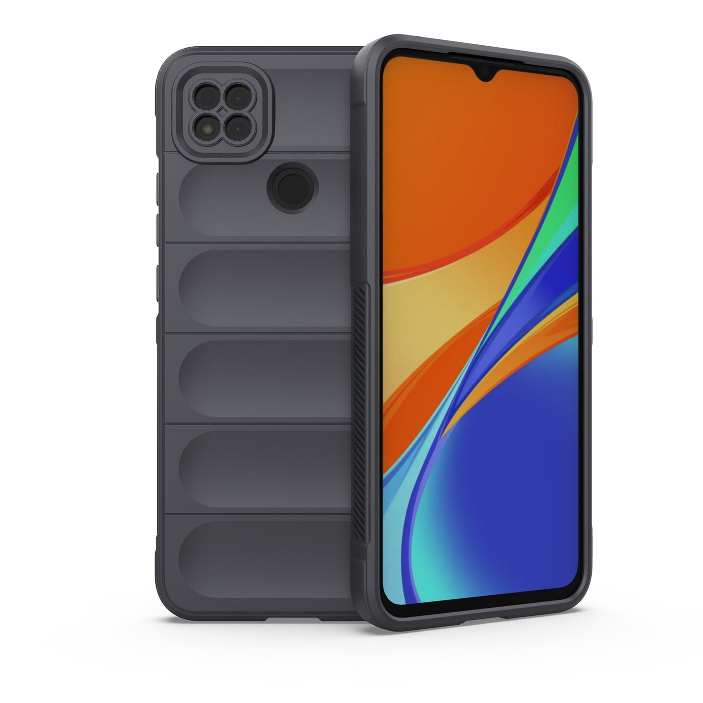 Xiaomi Redmi 9C Magic Shield Phone Case - Durable TPU + Flannel, Stylish Protection, Brightly Coloured, Wear-Resistant-buycases.co.uk