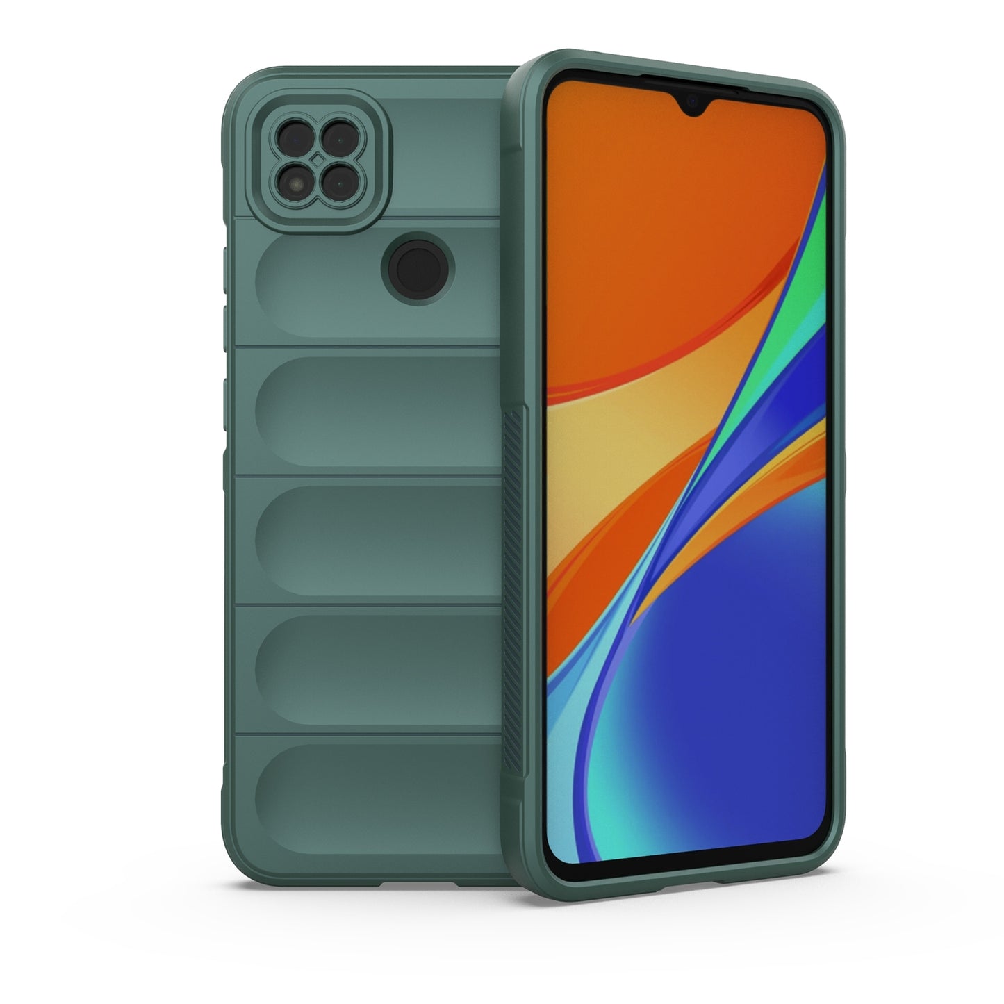 Xiaomi Redmi 9C Magic Shield Phone Case - Durable TPU + Flannel, Stylish Protection, Brightly Coloured, Wear-Resistant-buycases.co.uk