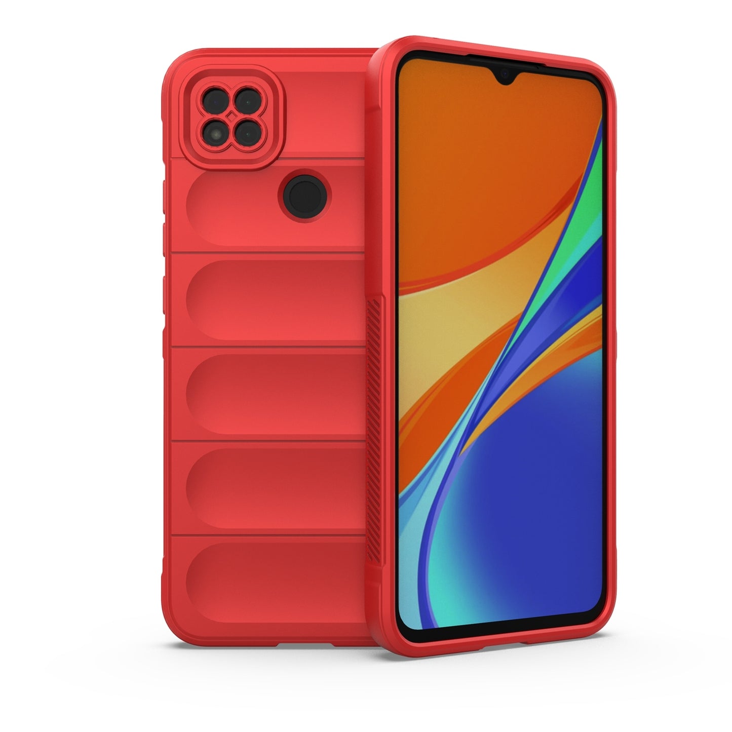 Xiaomi Redmi 9C Magic Shield Phone Case - Durable TPU + Flannel, Stylish Protection, Brightly Coloured, Wear-Resistant-buycases.co.uk