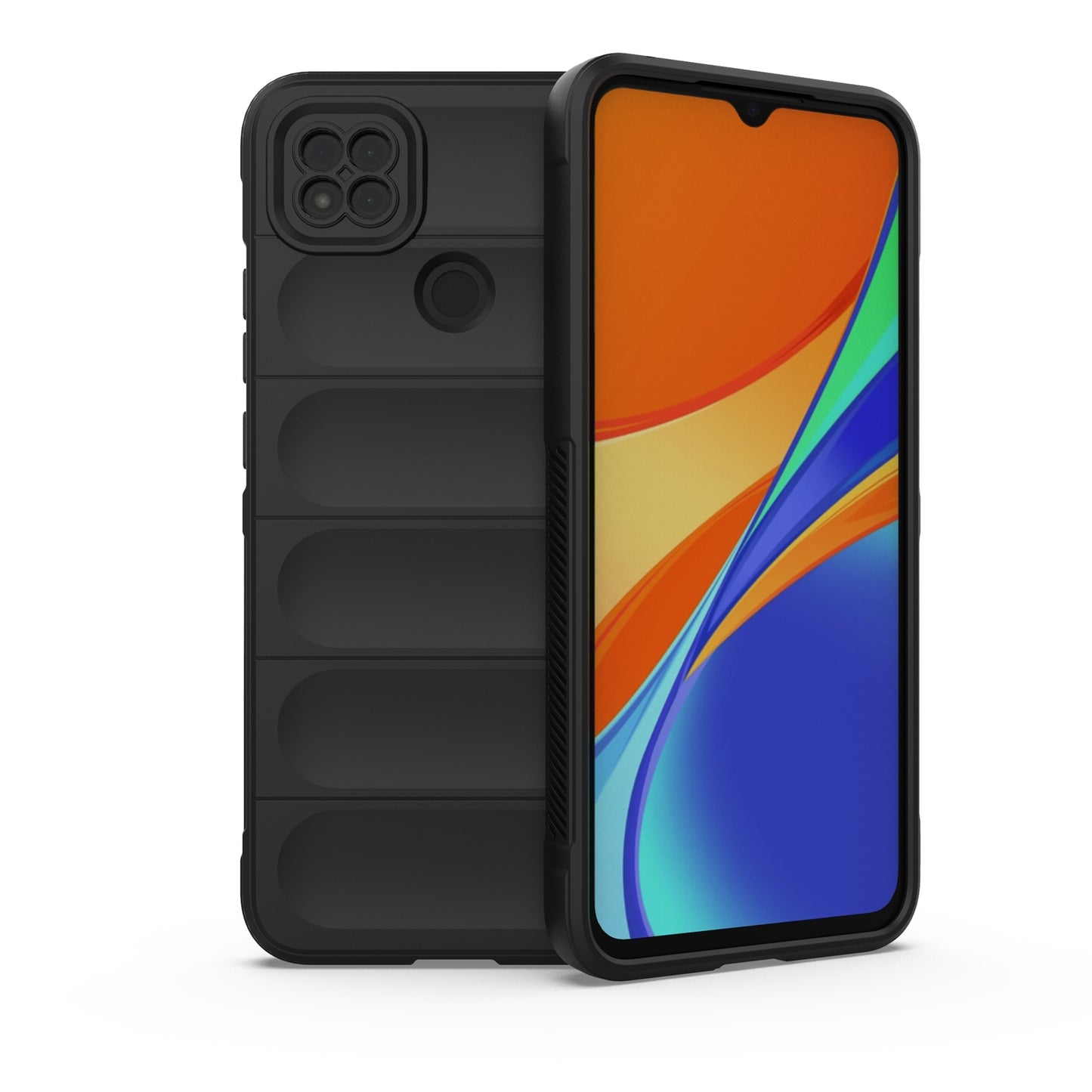 Xiaomi Redmi 9C Magic Shield Phone Case - Durable TPU + Flannel, Stylish Protection, Brightly Coloured, Wear-Resistant-buycases.co.uk