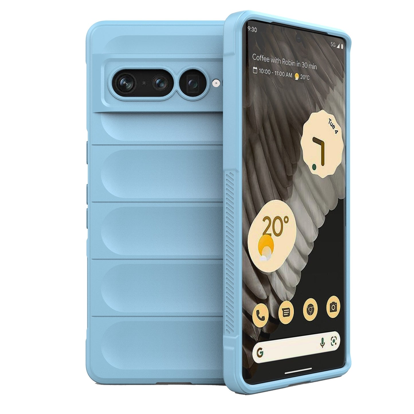 Google Pixel 7 Pro Magic Shield Phone Case – Durable TPU + Flannel, Stylish Protection, Brightly Coloured, Wear-Resistant-buycases.co.uk