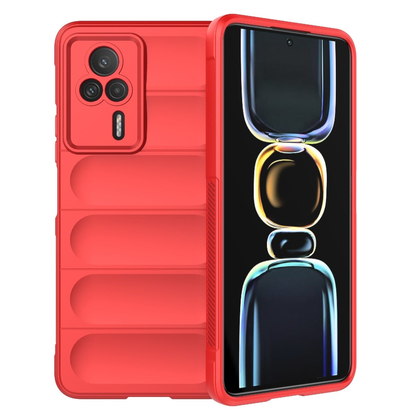 Xiaomi Redmi K60E 5G Magic Shield Phone Case – Durable TPU + Flannel, Stylish Protection, Brightly Coloured, Wear-Resistant-buycases.co.uk
