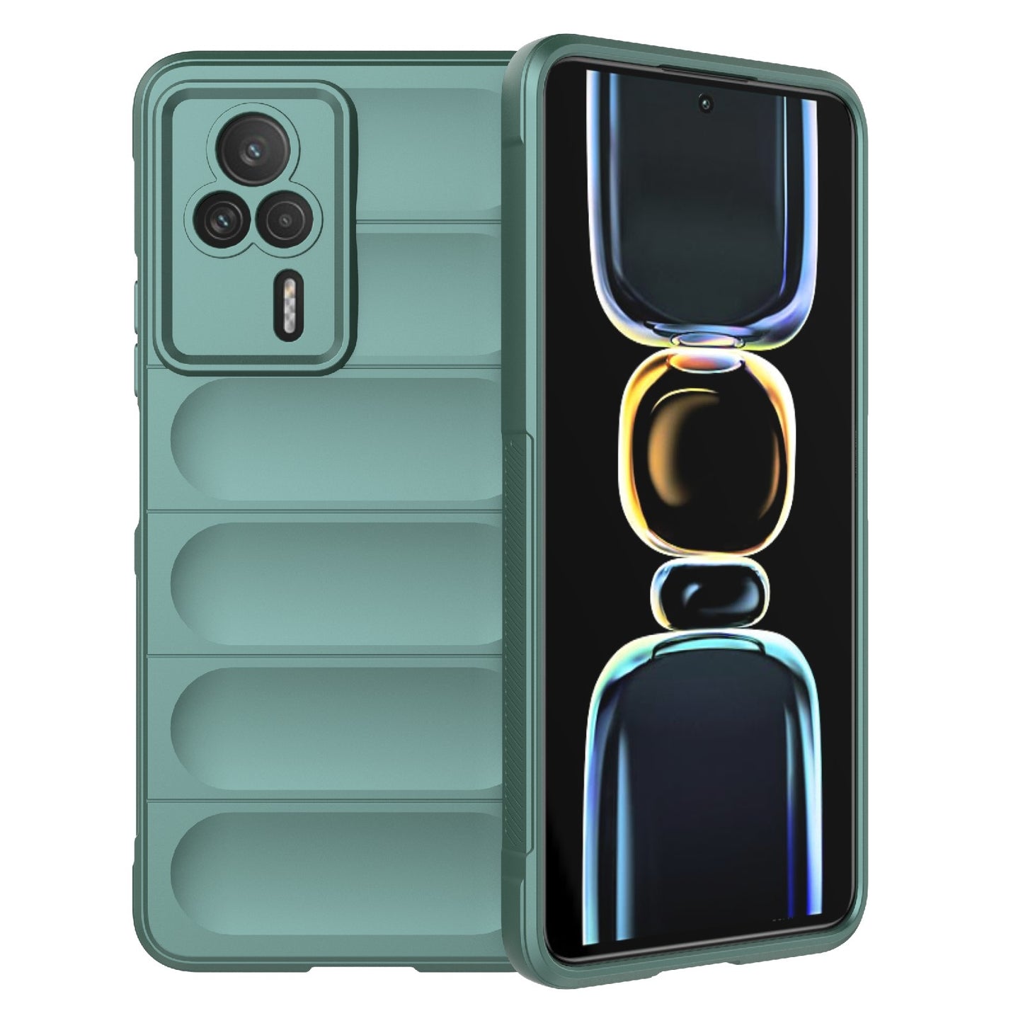 Xiaomi Redmi K60E 5G Magic Shield Phone Case – Durable TPU + Flannel, Stylish Protection, Brightly Coloured, Wear-Resistant-buycases.co.uk