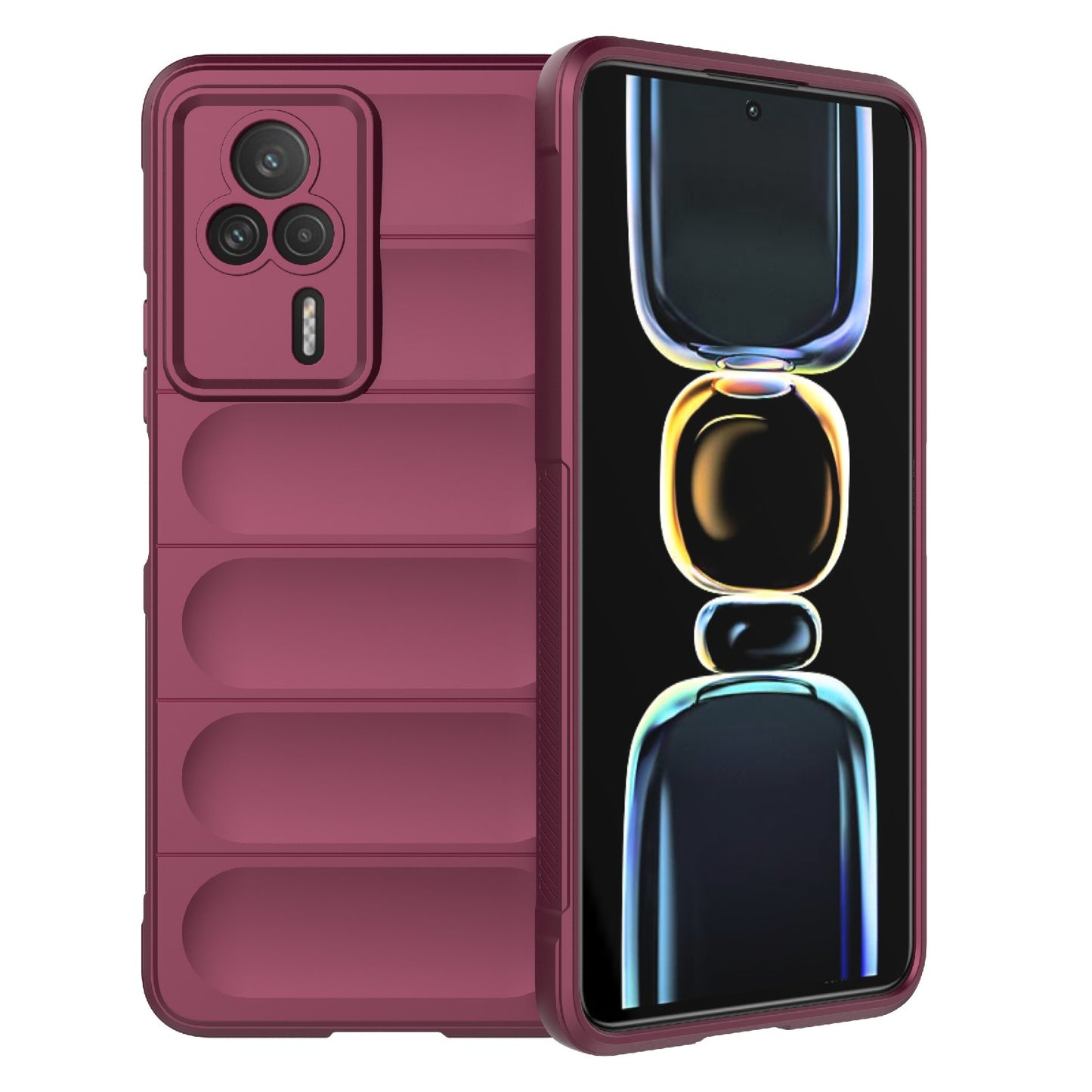 Xiaomi Redmi K60E 5G Magic Shield Phone Case – Durable TPU + Flannel, Stylish Protection, Brightly Coloured, Wear-Resistant-buycases.co.uk