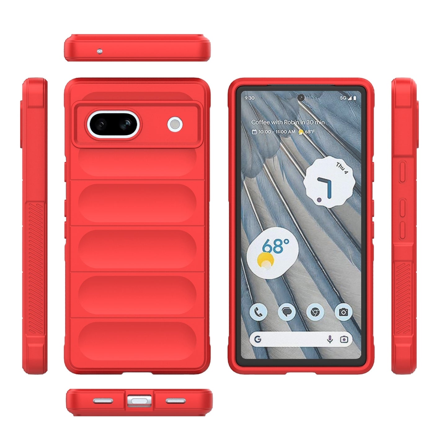 Google Pixel 7a Magic Shield Phone Case – Durable TPU + Flannel, Stylish Protection, Brightly Coloured, Wear-Resistant-buycases.co.uk