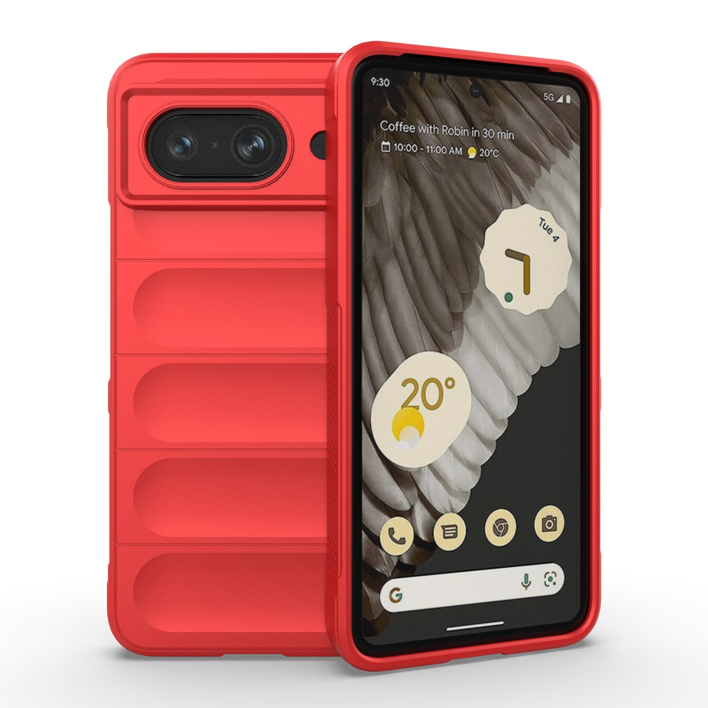 Google Pixel 8 5G Magic Shield Phone Case – Durable TPU + Flannel, Stylish Protection, Brightly Coloured, Wear-Resistant-buycases.co.uk
