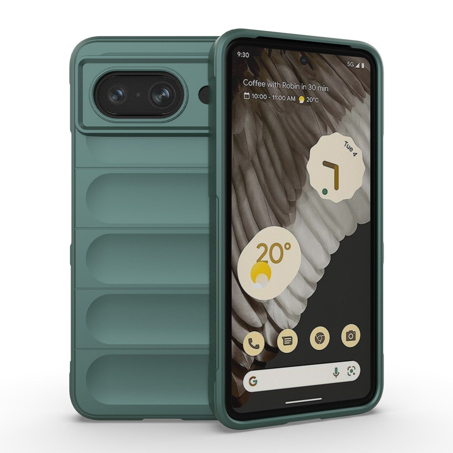 Google Pixel 8 5G Magic Shield Phone Case – Durable TPU + Flannel, Stylish Protection, Brightly Coloured, Wear-Resistant-buycases.co.uk