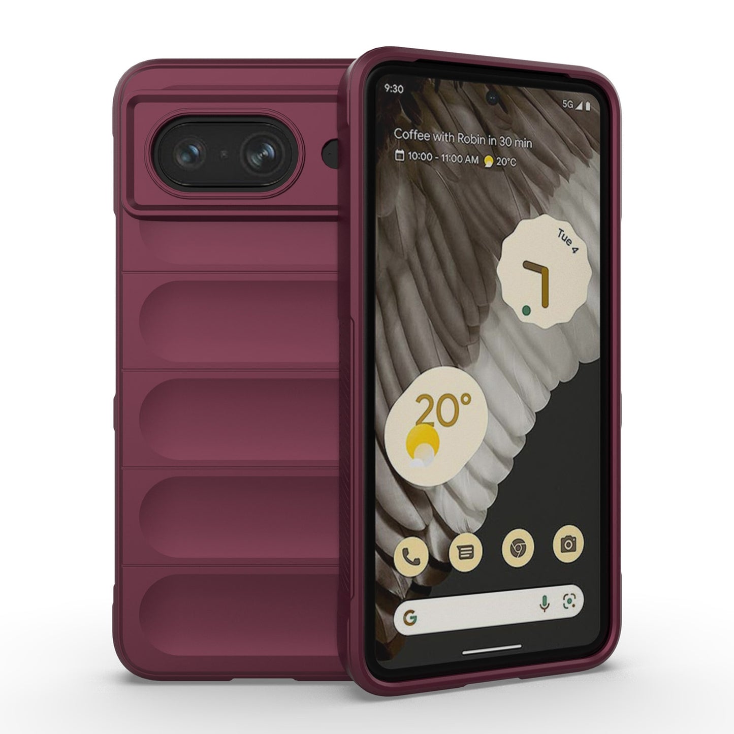 Google Pixel 8 5G Magic Shield Phone Case – Durable TPU + Flannel, Stylish Protection, Brightly Coloured, Wear-Resistant-buycases.co.uk