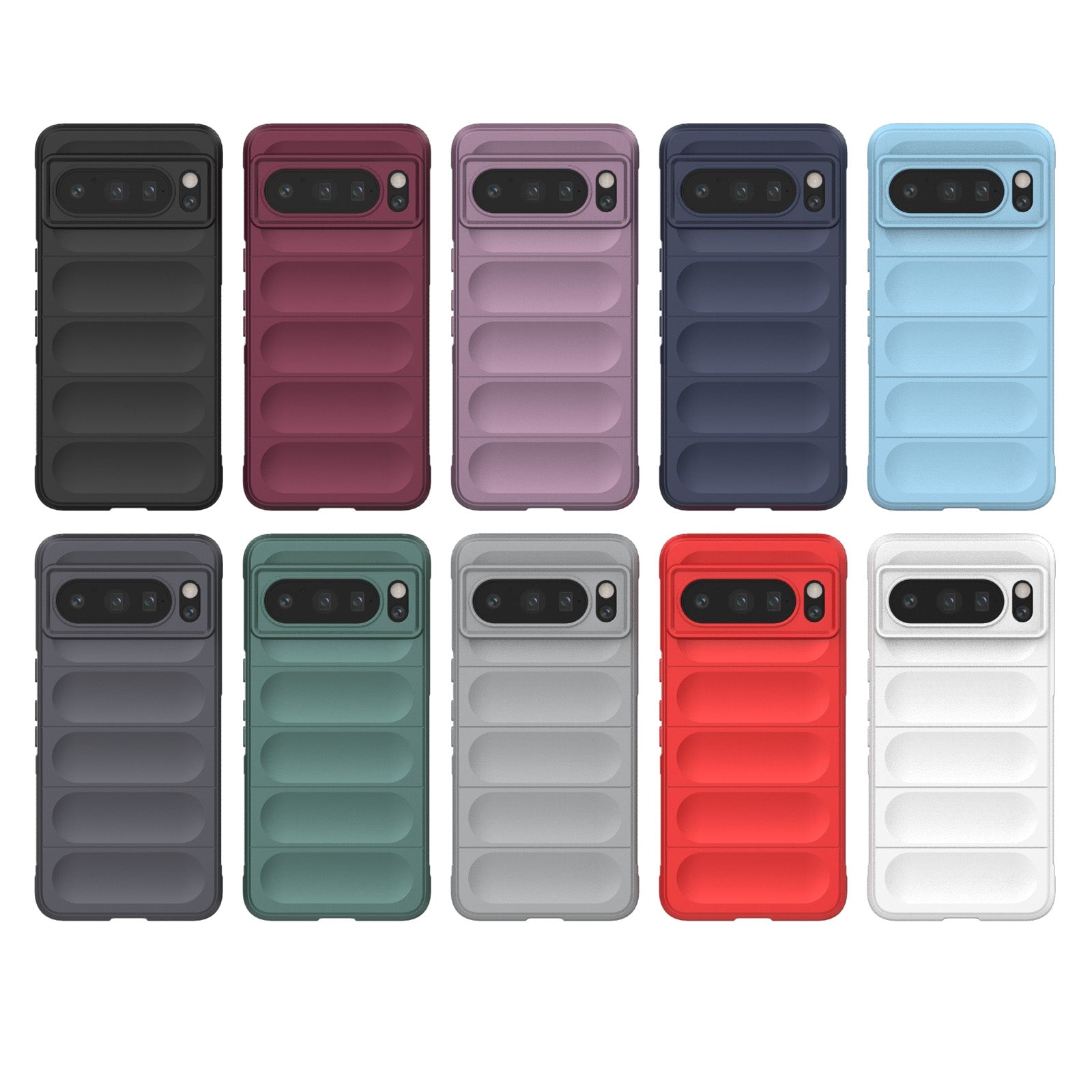 Google Pixel 8 Pro 5G Magic Shield Phone Case – Durable TPU + Flannel, Stylish Protection, Brightly Coloured, Wear-Resistant-buycases.co.uk