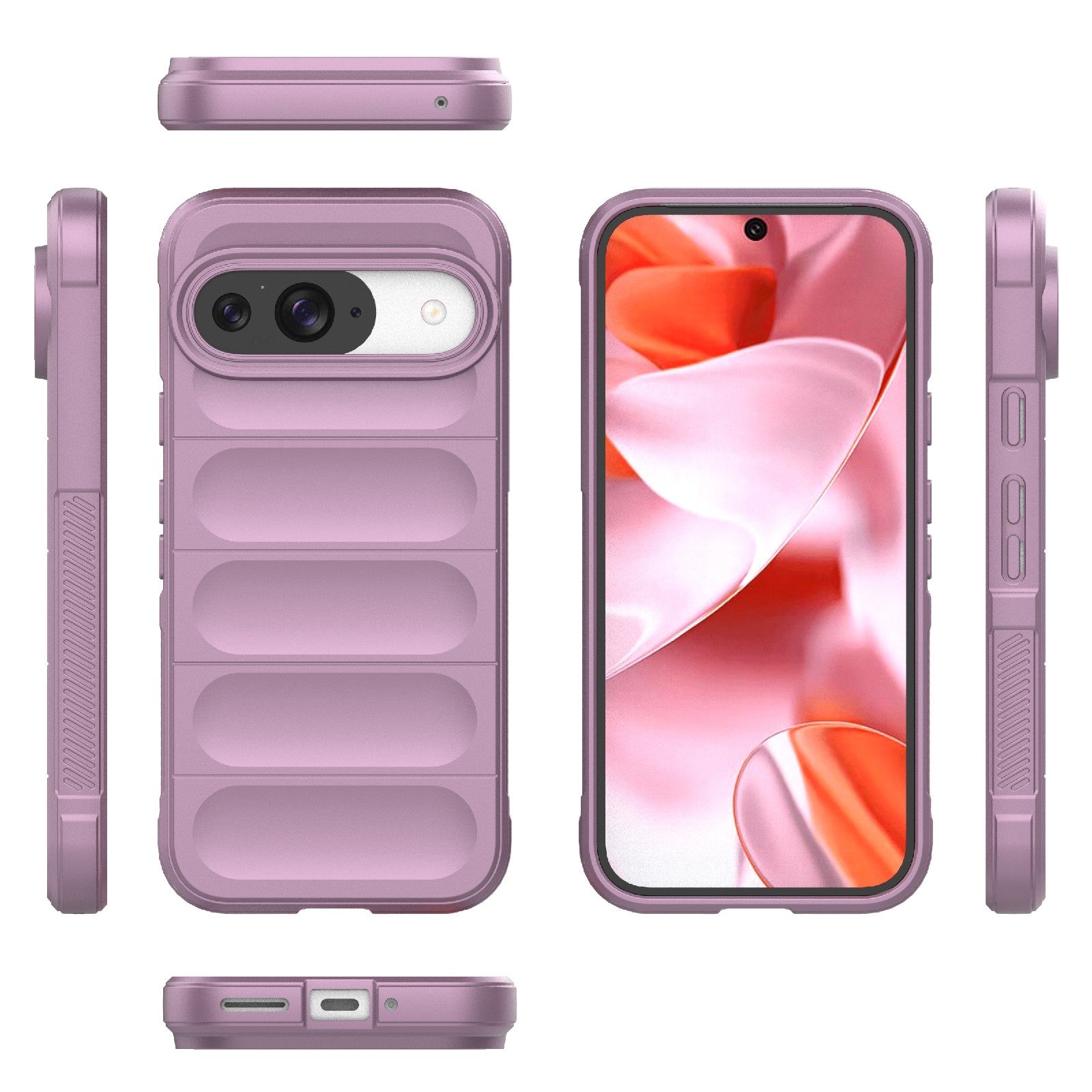 Google Pixel 9 Pro 5G Magic Shield Phone Case – Durable TPU + Flannel, Stylish Protection, Brightly Coloured, Wear-Resistant-buycases.co.uk