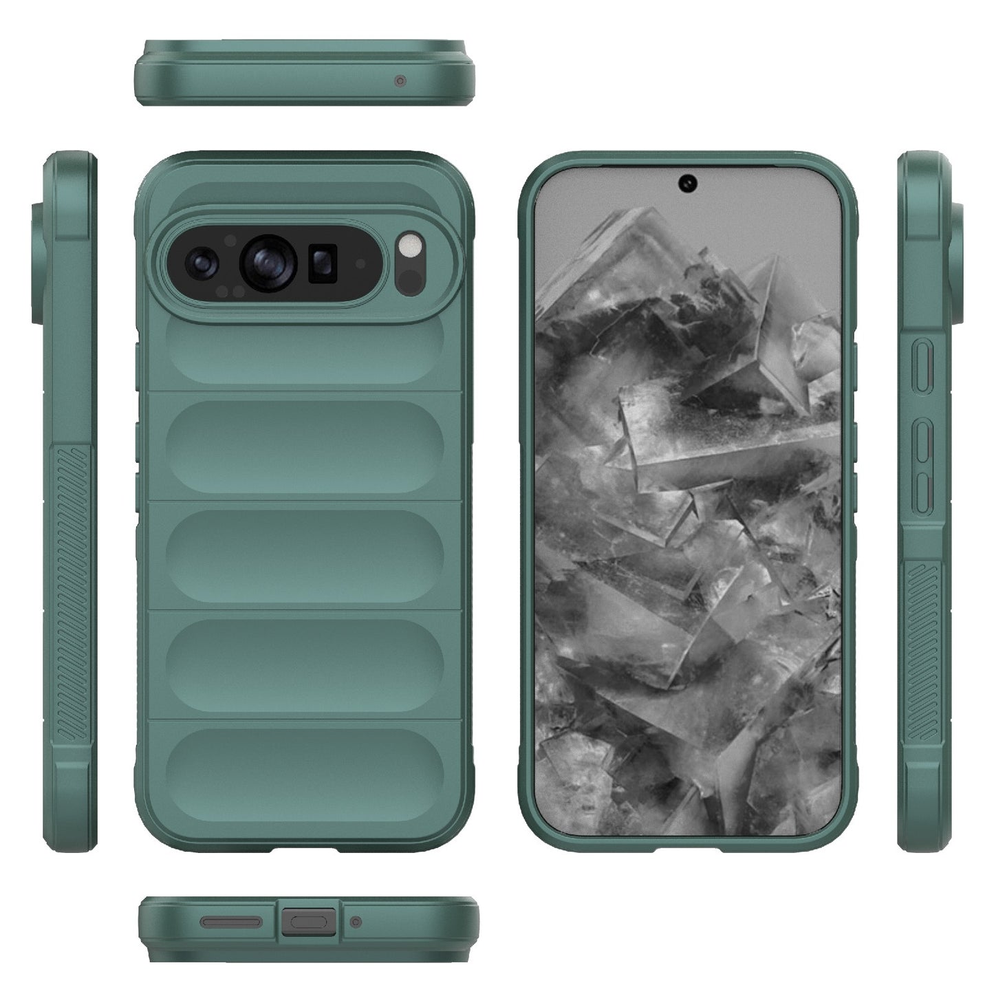 Google Pixel 9 Pro XL 5G Magic Shield Phone Case – Durable TPU + Flannel, Stylish Protection, Brightly Coloured, Wear-Resistant-buycases.co.uk