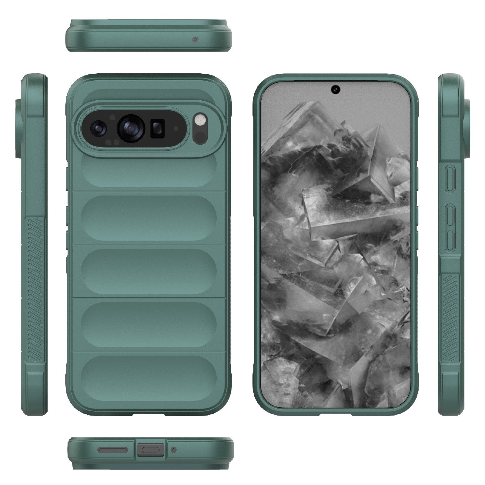Google Pixel 9 Pro XL 5G Magic Shield Phone Case – Durable TPU + Flannel, Stylish Protection, Brightly Coloured, Wear-Resistant-buycases.co.uk