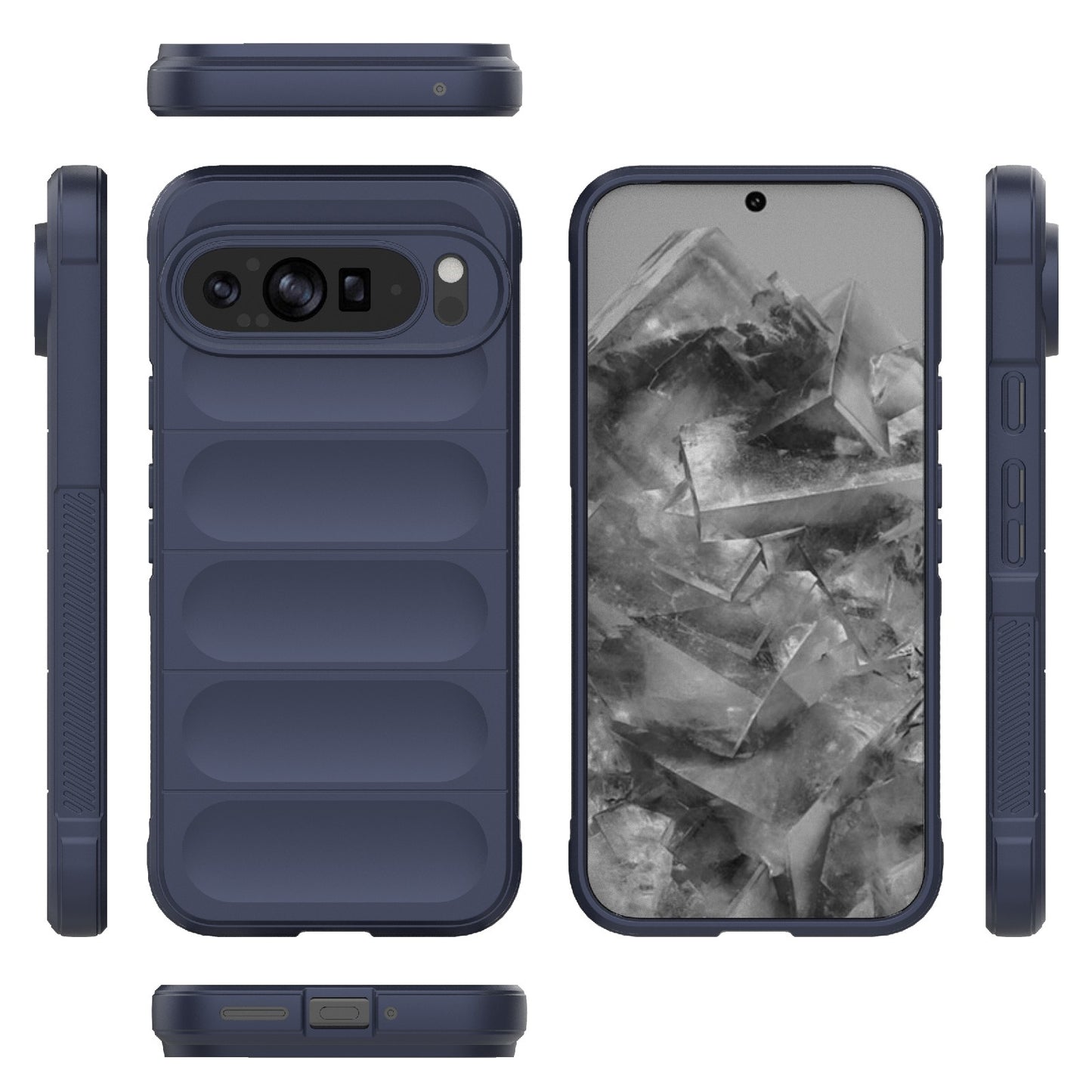 Google Pixel 9 Pro XL 5G Magic Shield Phone Case – Durable TPU + Flannel, Stylish Protection, Brightly Coloured, Wear-Resistant-buycases.co.uk