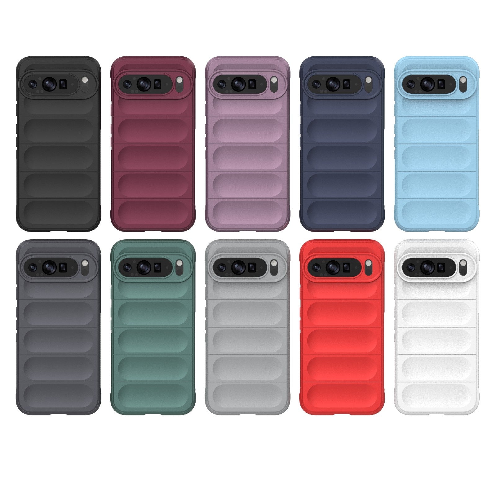 Google Pixel 9 Pro XL 5G Magic Shield Phone Case – Durable TPU + Flannel, Stylish Protection, Brightly Coloured, Wear-Resistant-buycases.co.uk