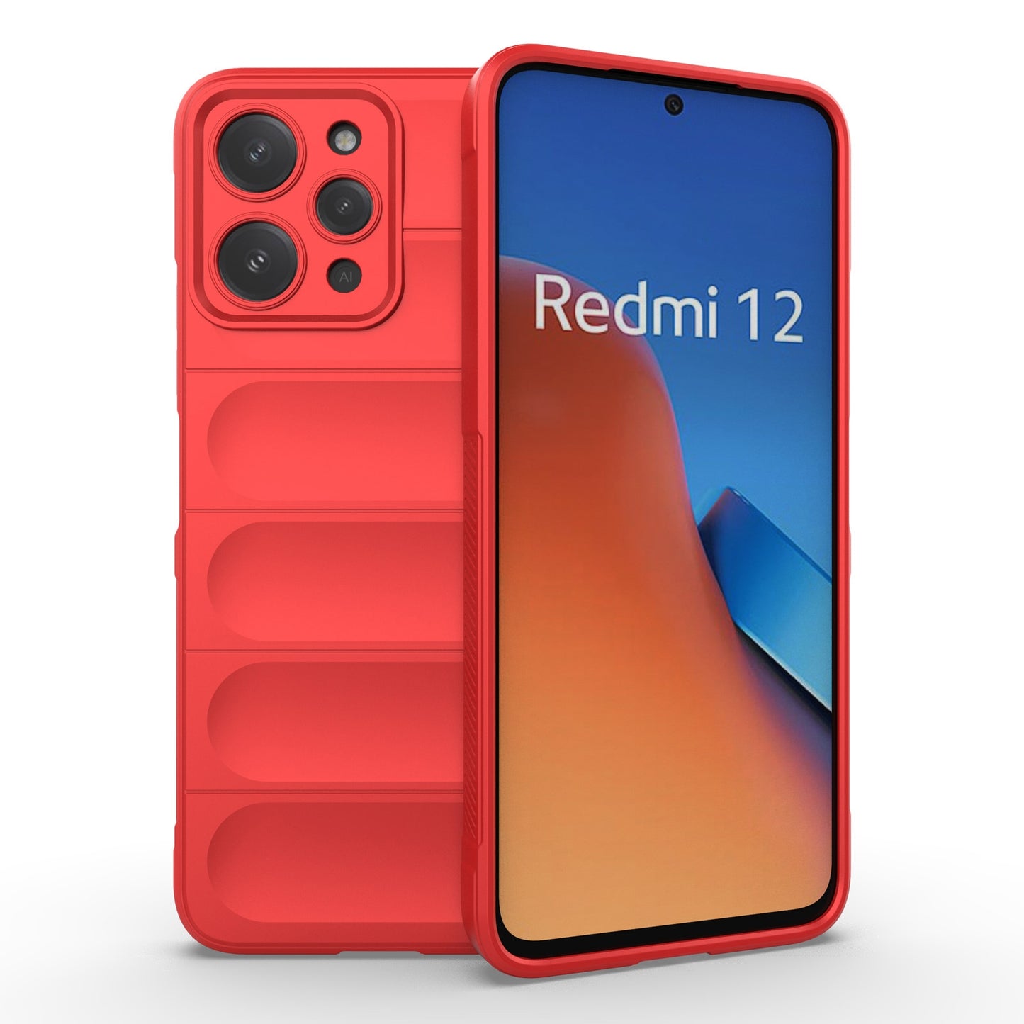 Xiaomi Redmi 12 4G Magic Shield Phone Case – Durable TPU + Flannel, Stylish Protection, Brightly Coloured, Wear-Resistant-buycases.co.uk