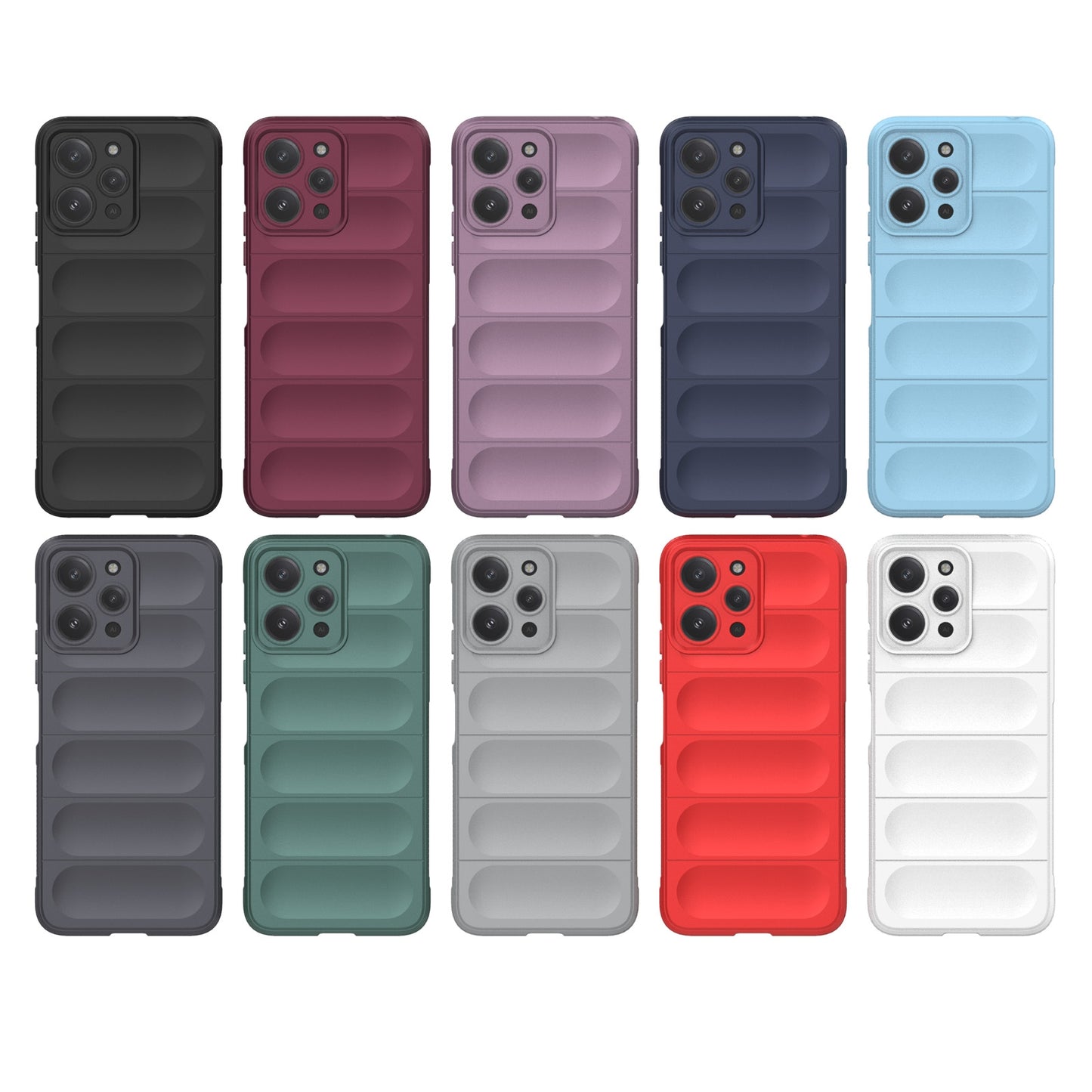 Xiaomi Redmi 12 4G Magic Shield Phone Case – Durable TPU + Flannel, Stylish Protection, Brightly Coloured, Wear-Resistant-buycases.co.uk