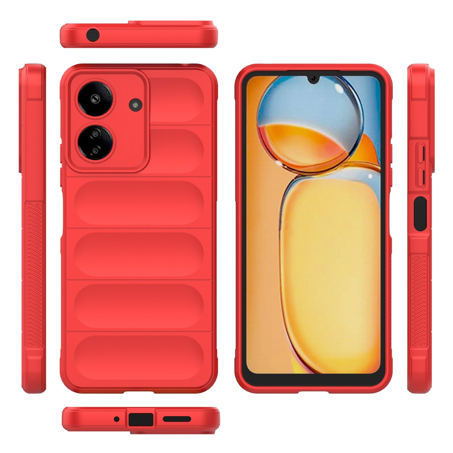 Xiaomi Redmi 13C 4G Global Magic Shield Phone Case – Durable TPU + Flannel, Stylish Protection, Brightly Coloured, Wear-Resistant-buycases.co.uk
