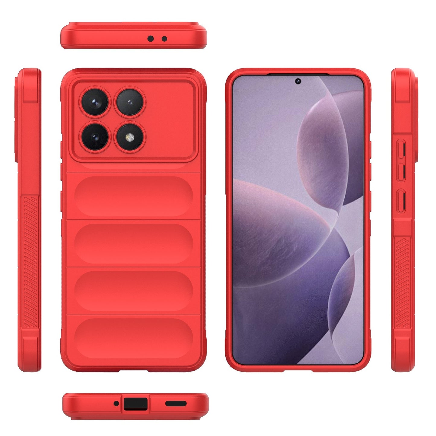 Xiaomi Redmi K70 Magic Shield Phone Case – Durable TPU + Flannel, Stylish Protection, Brightly Coloured, Wear-Resistant-buycases.co.uk