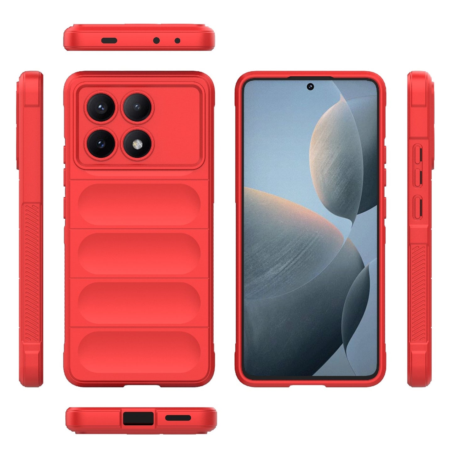 Xiaomi Redmi K70E 5G Magic Shield Phone Case – Durable TPU + Flannel, Stylish Protection, Brightly Coloured, Wear-Resistant-buycases.co.uk