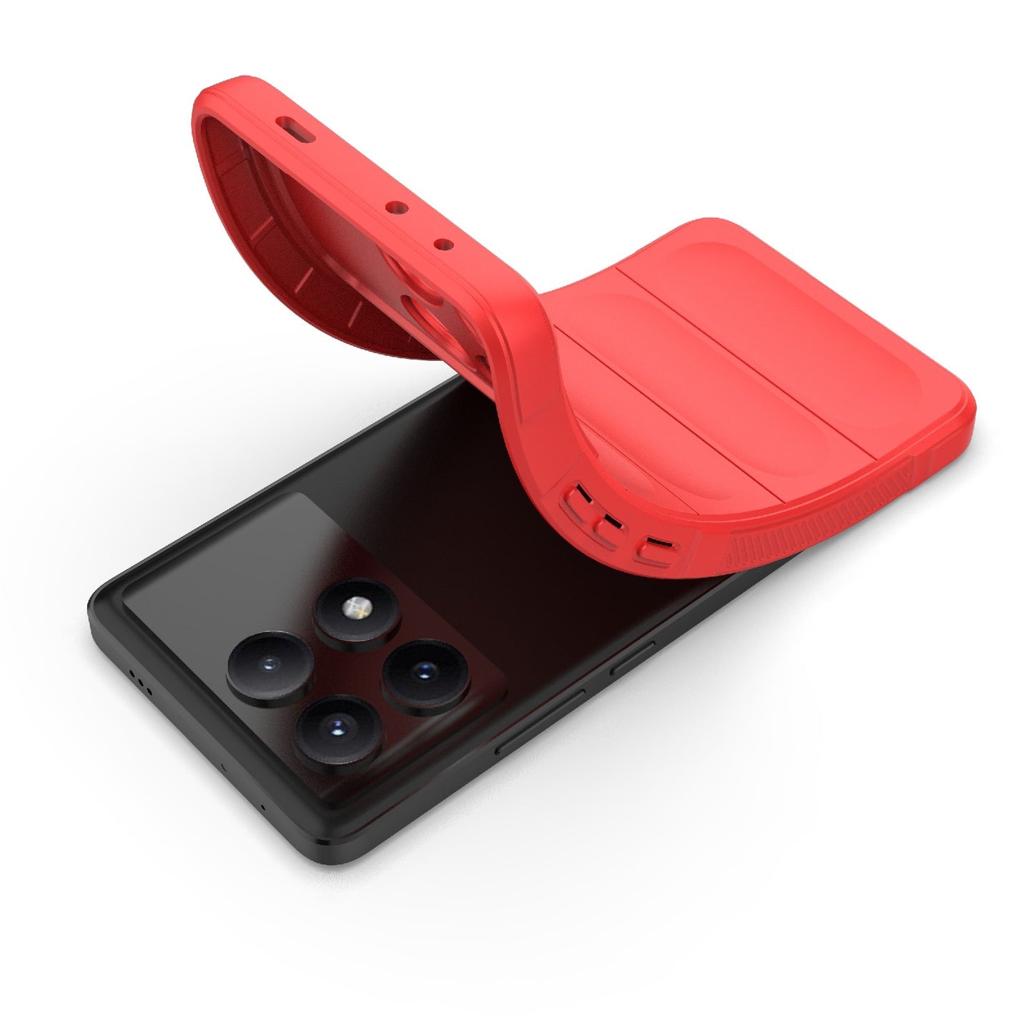 Xiaomi Redmi K70E 5G Magic Shield Phone Case – Durable TPU + Flannel, Stylish Protection, Brightly Coloured, Wear-Resistant-buycases.co.uk