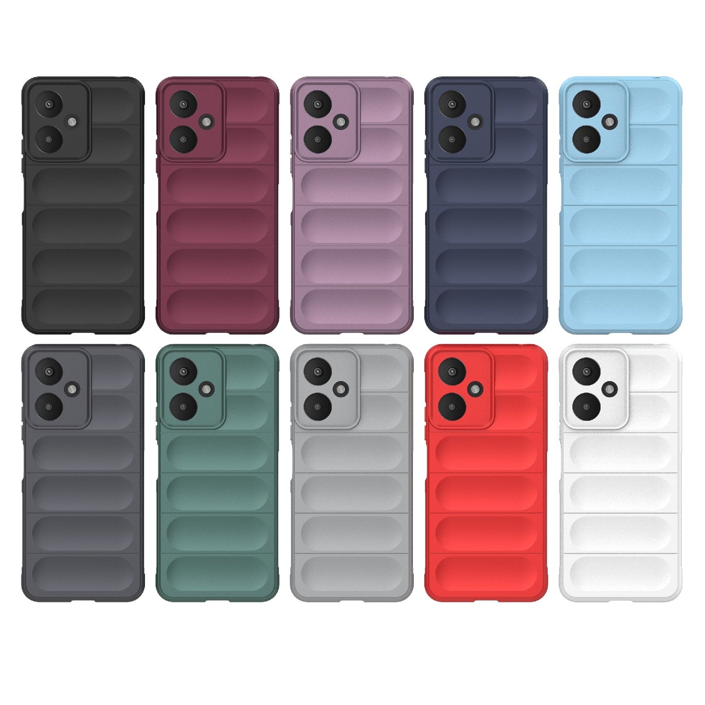Xiaomi Redmi 13C 5G Magic Shield Phone Case – Durable TPU + Flannel, Stylish Protection, Brightly Coloured, Wear-Resistant-buycases.co.uk