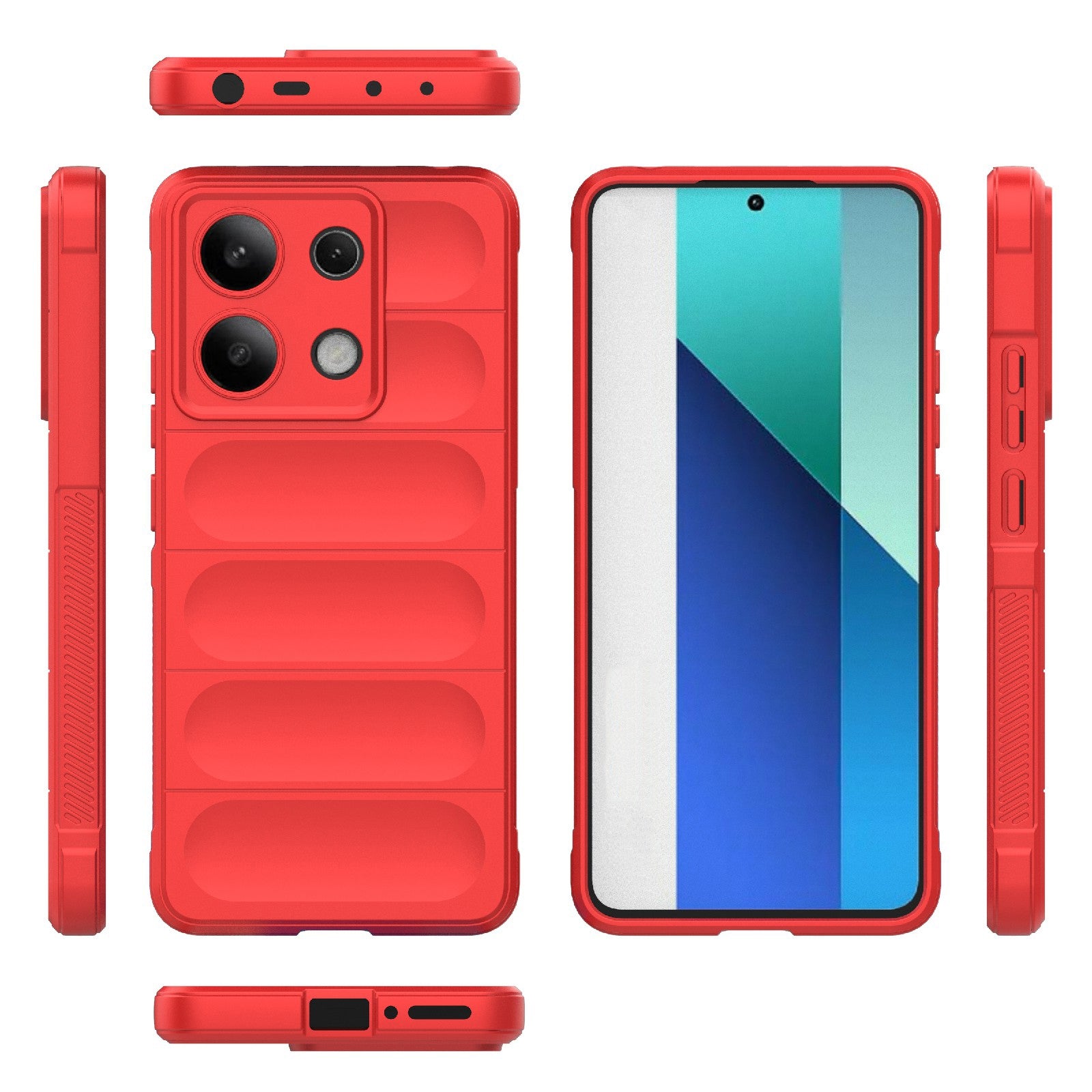 Xiaomi Redmi Note 13 4G Global Magic Shield Phone Case – Durable TPU + Flannel, Stylish Protection, Brightly Coloured, Wear-Resistant-buycases.co.uk