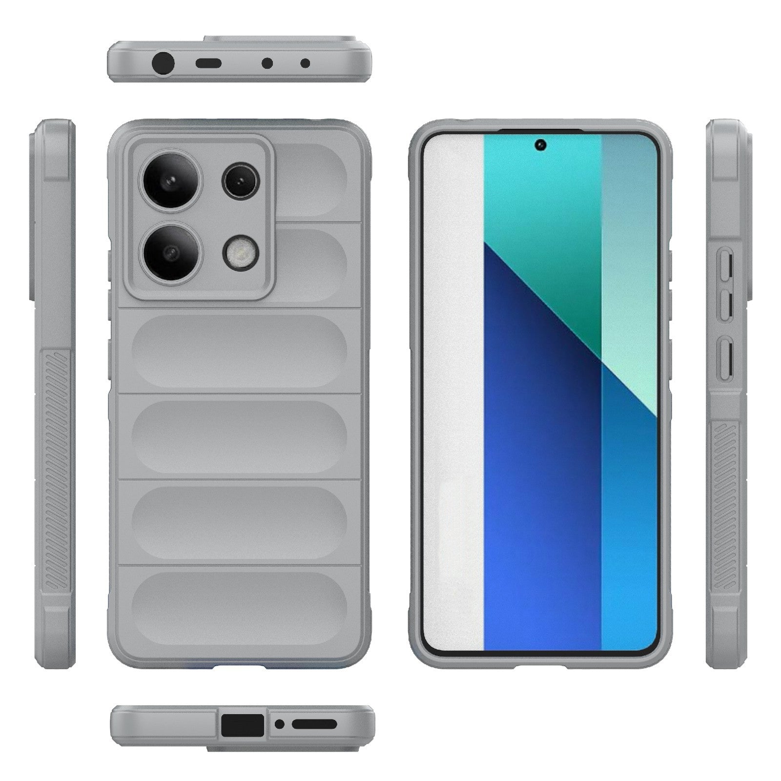 Xiaomi Redmi Note 13 4G Global Magic Shield Phone Case – Durable TPU + Flannel, Stylish Protection, Brightly Coloured, Wear-Resistant-buycases.co.uk