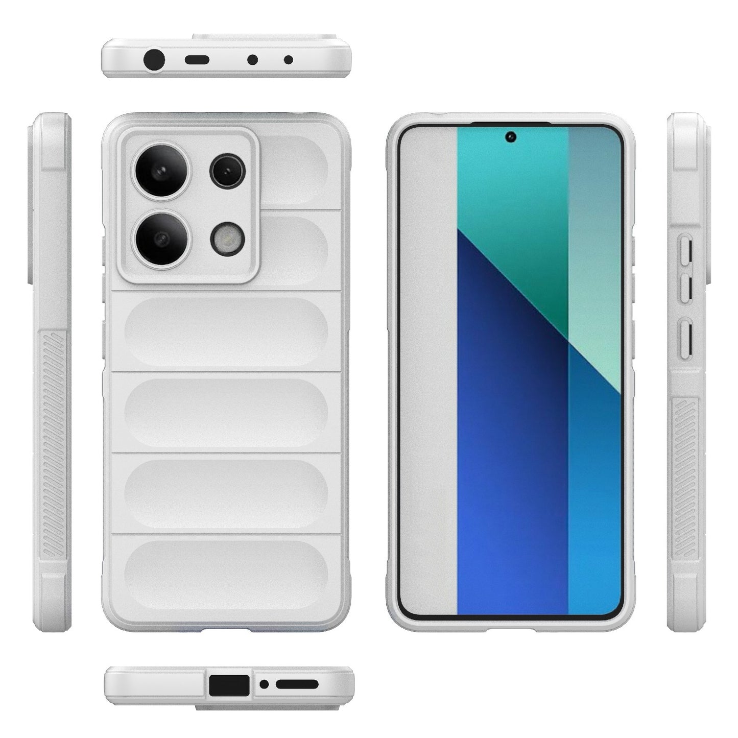 Xiaomi Redmi Note 13 4G Global Magic Shield Phone Case – Durable TPU + Flannel, Stylish Protection, Brightly Coloured, Wear-Resistant-buycases.co.uk