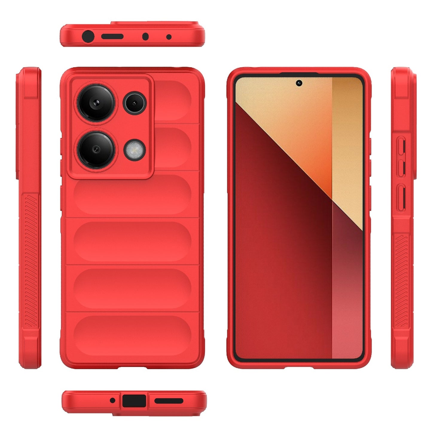 Xiaomi Redmi Note 13 Pro 4G Global Magic Shield Phone Case – Durable TPU + Flannel, Stylish Protection, Brightly Coloured, Wear-Resistant-buycases.co.uk