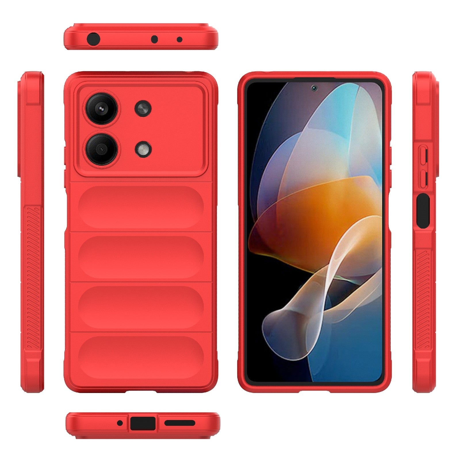 Xiaomi Redmi Note 13R Pro 5G Magic Shield Phone Case – Durable TPU + Flannel, Stylish Protection, Brightly Coloured, Wear-Resistant-buycases.co.uk