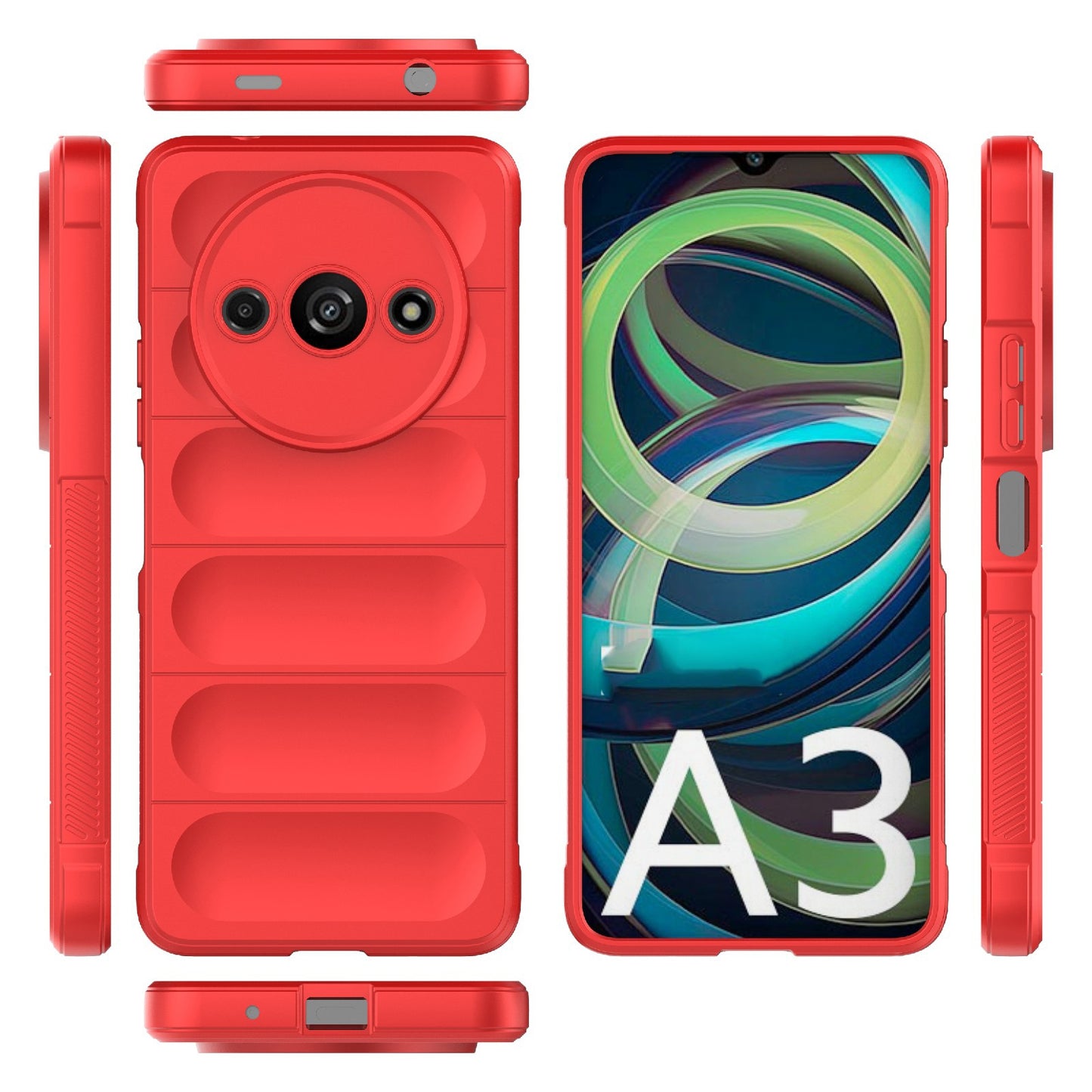 Xiaomi Redmi A3 4G Global Magic Shield Phone Case – Durable TPU + Flannel, Stylish Protection, Brightly Coloured, Wear-Resistant-buycases.co.uk
