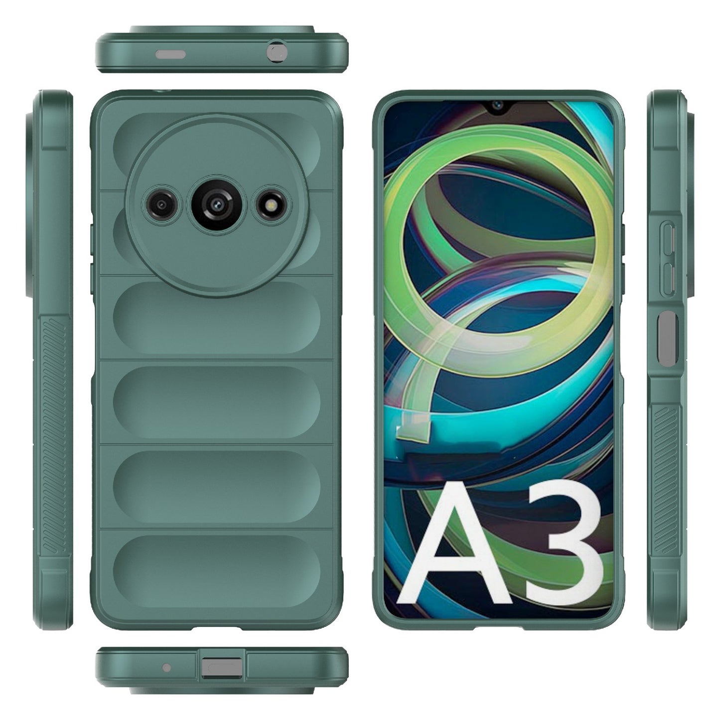 Xiaomi Redmi A3 4G Global Magic Shield Phone Case – Durable TPU + Flannel, Stylish Protection, Brightly Coloured, Wear-Resistant-buycases.co.uk