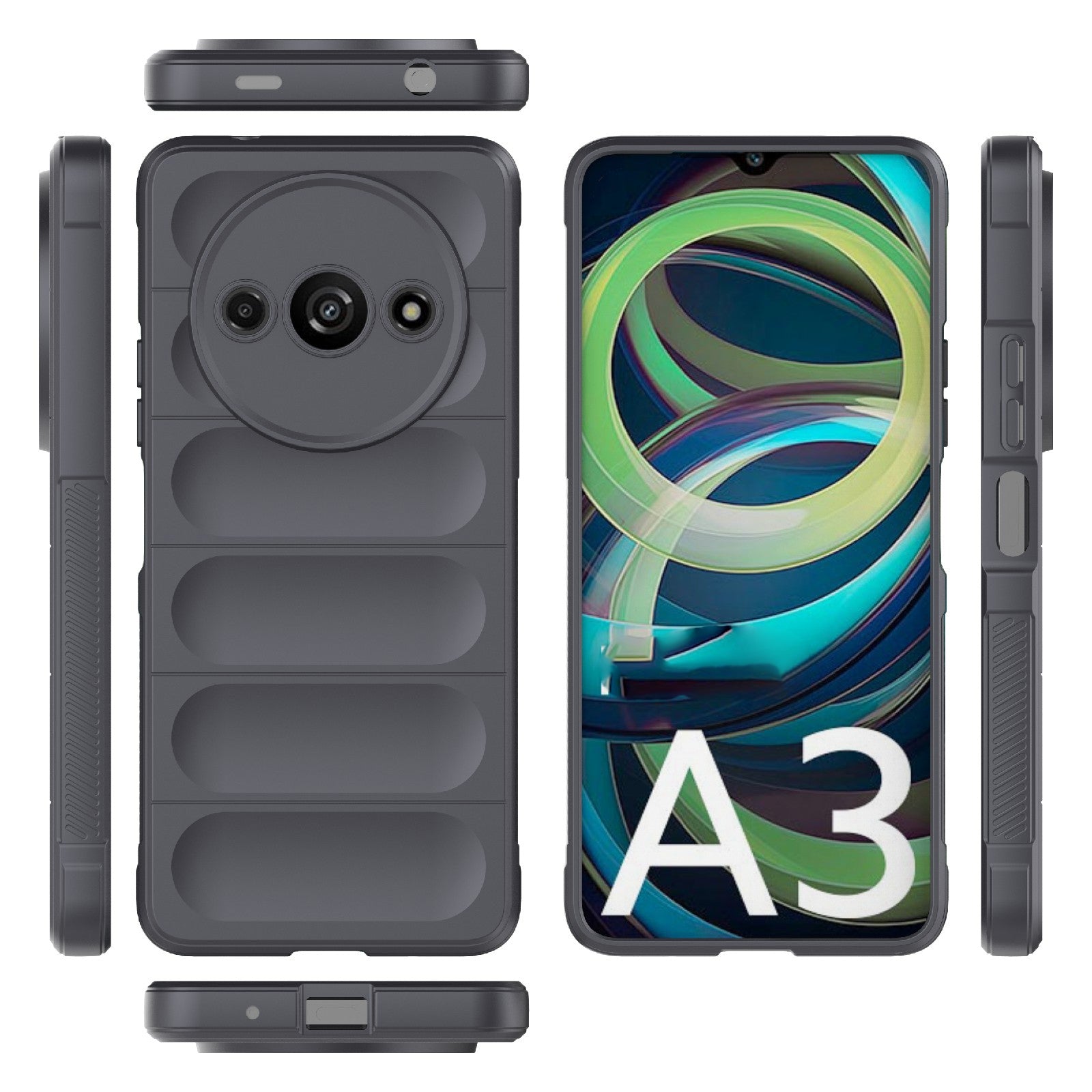 Xiaomi Redmi A3 4G Global Magic Shield Phone Case – Durable TPU + Flannel, Stylish Protection, Brightly Coloured, Wear-Resistant-buycases.co.uk