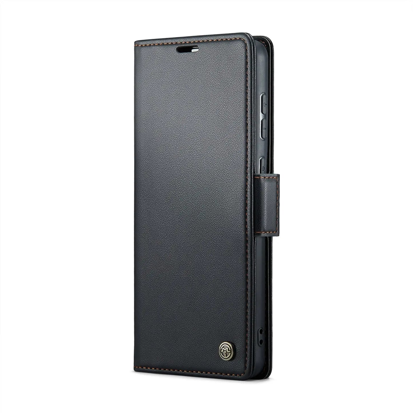 Samsung Galaxy A20 Leather Wallet Case - RFID Blocking, Stand Function, Card Slots-buycases.co.uk