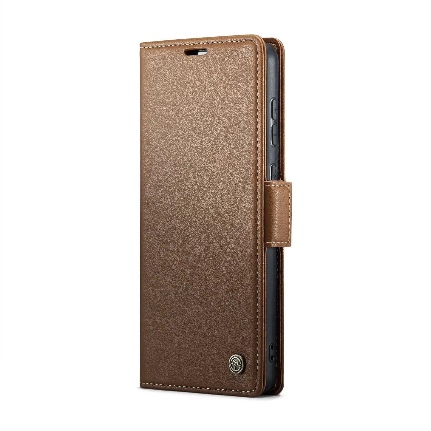 Samsung Galaxy A20 Leather Wallet Case - RFID Blocking, Stand Function, Card Slots-buycases.co.uk