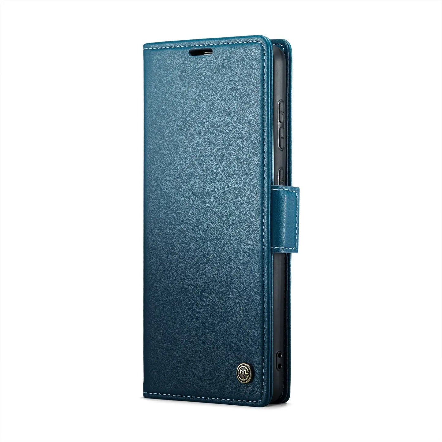 Samsung Galaxy A20 Leather Wallet Case - RFID Blocking, Stand Function, Card Slots-buycases.co.uk