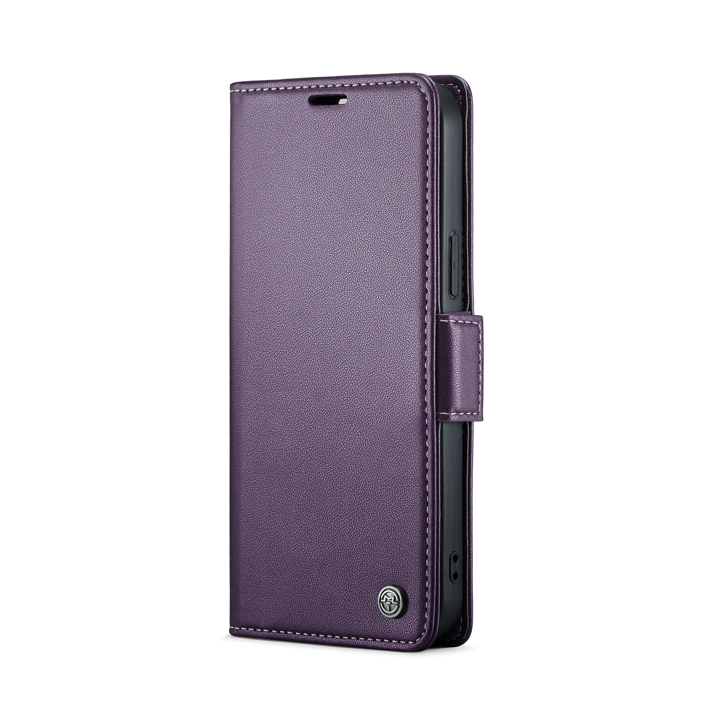 iPhone 13 Pro Leather Wallet Case - RFID Blocking, Stand Function, Card Slots