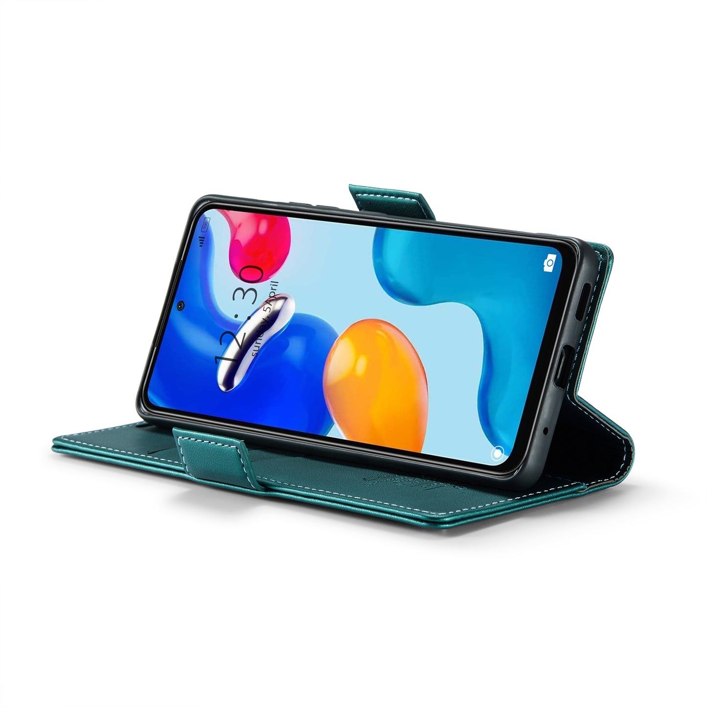 Xiaomi Redmi Note 11 4G Global Leather Wallet Case - RFID Blocking, Stand Function, Card Slots