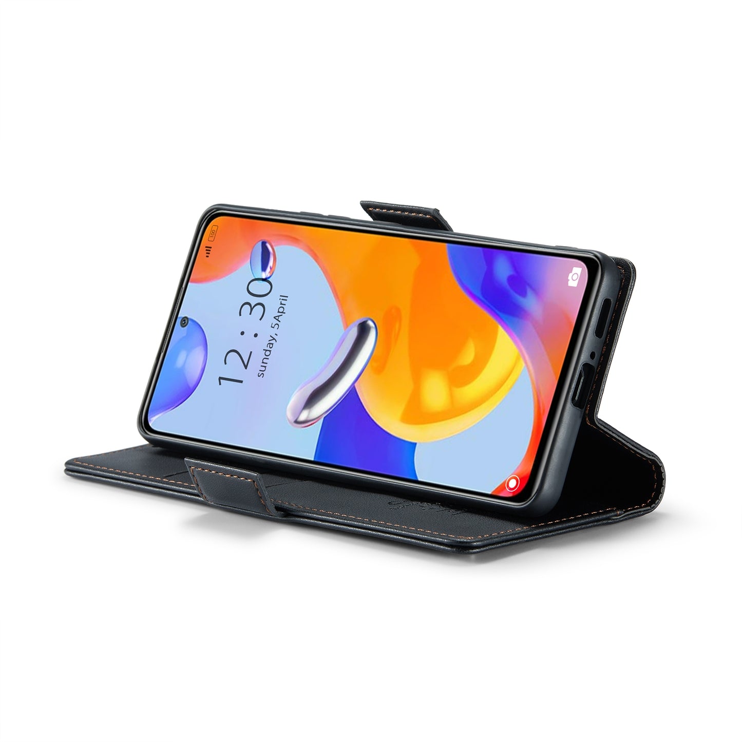 Xiaomi Redmi Note 11 Pro Global Leather Wallet Case - RFID Blocking, Stand Function, Card Slots